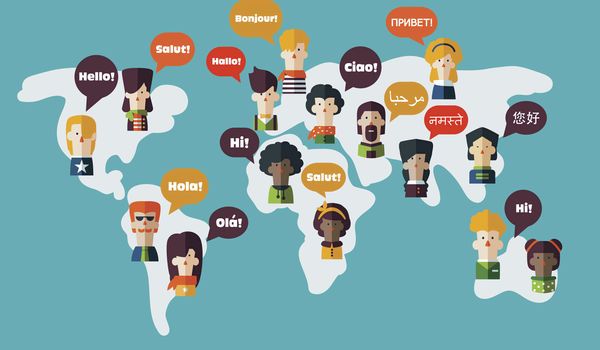Es gibt annähernd 5000 Sprachen und Dialekte weltweit.